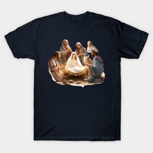 Watercolor Nativity Scene T-Shirt